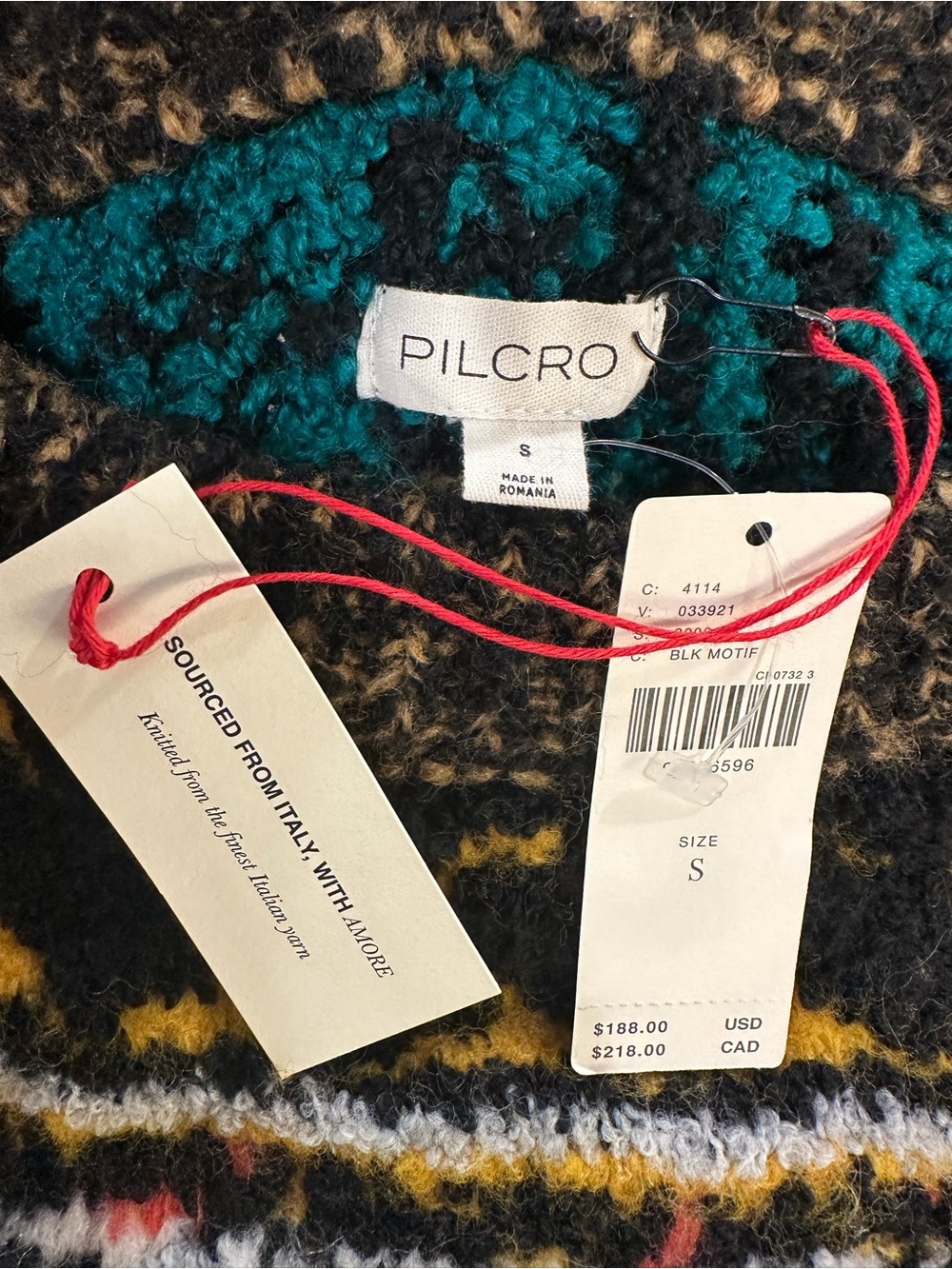 Anthropologie Pilcro Italian Yarn Chunky Knit Sweater Small NWT - Picture 2 of 15
